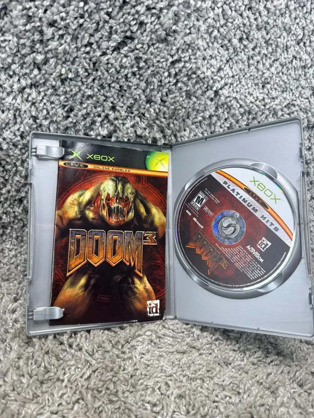 Doom 3 Platinum Hits Xbox Video Game
